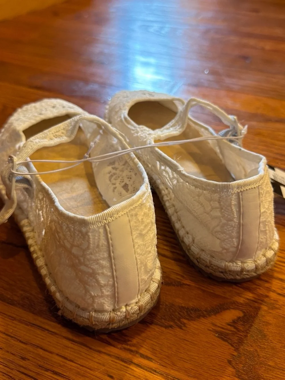 art class White Lace Mary Jane Dress Shoes with Buckle